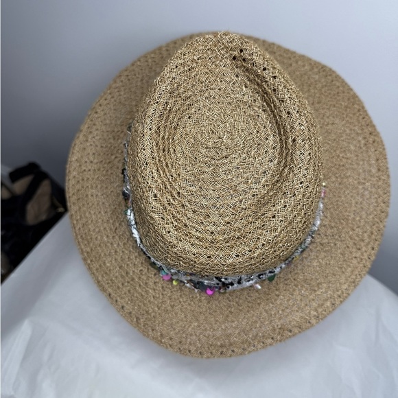 Eugenia Kim Straw Hat with Sequin Ribbon main image 9